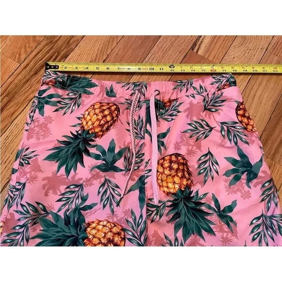 Surf Society Swimwear Pink Pineapple Board Surf Swim Shorts Men’s Size XL - Picture 13 of 14